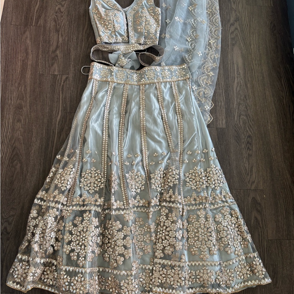 Elegant Embroidered Lehenga Set